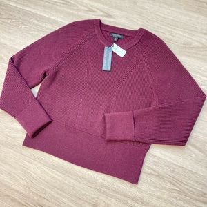 Banana Republic 100% Merino Wool Sweater, Women’s size M, burgundy/wine